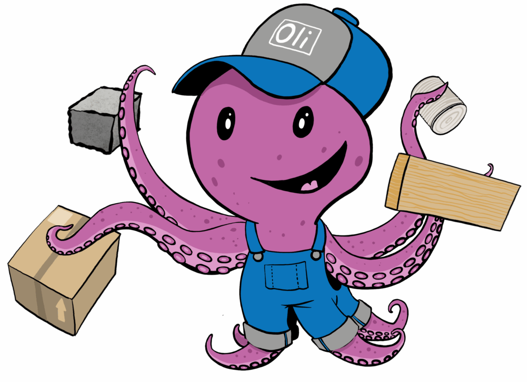 Rivatec Maskottchen Oli Octopus